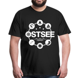 Ostsee Symbole - Männer Premium T-Shirt - Schwarz