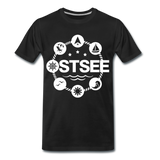 Ostsee Symbole - Männer Premium T-Shirt - Schwarz