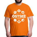 Ostsee Symbole - Männer Premium T-Shirt - Orange