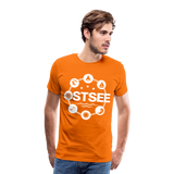 Ostsee Symbole - Männer Premium T-Shirt - Orange