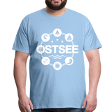 Ostsee Symbole - Männer Premium T-Shirt - Sky