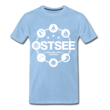 Ostsee Symbole - Männer Premium T-Shirt - Sky