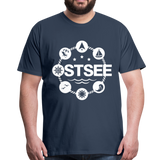 Ostsee Symbole - Männer Premium T-Shirt - Navy