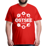 Ostsee Symbole - Männer Premium T-Shirt - Rot