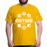 Ostsee Symbole - Männer Premium T-Shirt - Sonnengelb