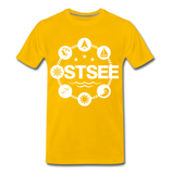 Ostsee Symbole - Männer Premium T-Shirt - Sonnengelb