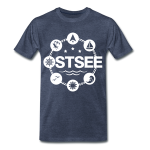 Ostsee Symbole - Männer Premium T-Shirt - Sky