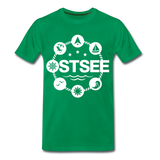 Ostsee Symbole - Männer Premium T-Shirt - Kelly Green