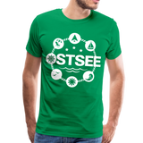 Ostsee Symbole - Männer Premium T-Shirt - Kelly Green