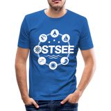 Ostsee Symbole - Männer Slim Fit T-Shirt - Königsblau