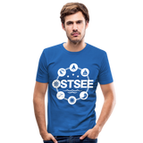 Ostsee Symbole - Männer Slim Fit T-Shirt - Königsblau