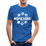 Nordsee Symbole - Männer Slim Fit T-Shirt - Königsblau