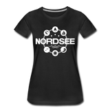 Nordsee Symbole - Frauen Premium T-Shirt - Schwarz