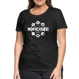 Nordsee Symbole - Frauen Premium T-Shirt - Schwarz