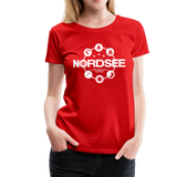 Nordsee Symbole - Frauen Premium T-Shirt - Rot