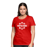 Nordsee Symbole - Frauen Premium T-Shirt - Rot