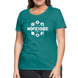 Nordsee Symbole - Frauen Premium T-Shirt - Divablau