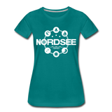 Nordsee Symbole - Frauen Premium T-Shirt - Divablau