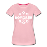 Nordsee Symbole - Frauen Premium T-Shirt - Hellrosa