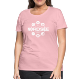 Nordsee Symbole - Frauen Premium T-Shirt - Hellrosa