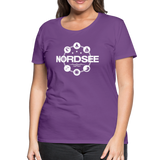 Nordsee Symbole - Frauen Premium T-Shirt - Lila