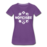 Nordsee Symbole - Frauen Premium T-Shirt - Lila