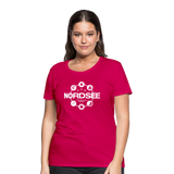 Nordsee Symbole - Frauen Premium T-Shirt - dunkles Pink