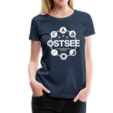 Ostsee Symbole - Frauen Premium T-Shirt - Navy