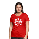 Ostsee Symbole - Frauen Premium T-Shirt - Rot