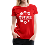 Ostsee Symbole - Frauen Premium T-Shirt - Rot