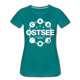 Ostsee Symbole - Frauen Premium T-Shirt - Divablau