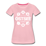 Ostsee Symbole - Frauen Premium T-Shirt - Hellrosa