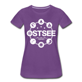 Ostsee Symbole - Frauen Premium T-Shirt - Lila