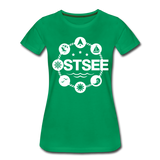 Ostsee Symbole - Frauen Premium T-Shirt - Kelly Green