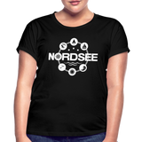 Nordsee Symbole - Frauen Oversize T-Shirt - Schwarz