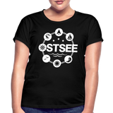 Ostsee Symbole - Frauen Oversize T-Shirt - Schwarz