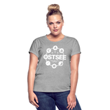 Ostsee Symbole - Frauen Oversize T-Shirt - Grau meliert