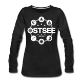 Ostsee Symbole - Frauen Premium Langarmshirt - Schwarz