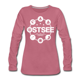 Ostsee Symbole - Frauen Premium Langarmshirt - Malve