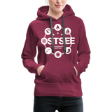 Ostsee Symbole - Frauen Premium Hoodie - Bordeaux