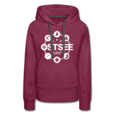 Ostsee Symbole - Frauen Premium Hoodie - Bordeaux