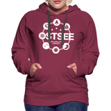 Ostsee Symbole - Frauen Premium Hoodie - Bordeaux