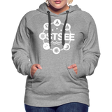 Ostsee Symbole - Frauen Premium Hoodie - Grau meliert