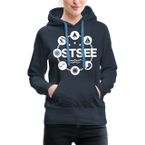 Ostsee Symbole - Frauen Premium Hoodie - Navy