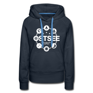 Ostsee Symbole - Frauen Premium Hoodie - Navy