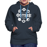 Ostsee Symbole - Frauen Premium Hoodie - Navy