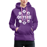 Ostsee Symbole - Frauen Premium Hoodie - Purple