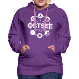 Ostsee Symbole - Frauen Premium Hoodie - Purple