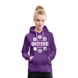 Ostsee Symbole - Frauen Premium Hoodie - Purple