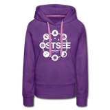 Ostsee Symbole - Frauen Premium Hoodie - Purple